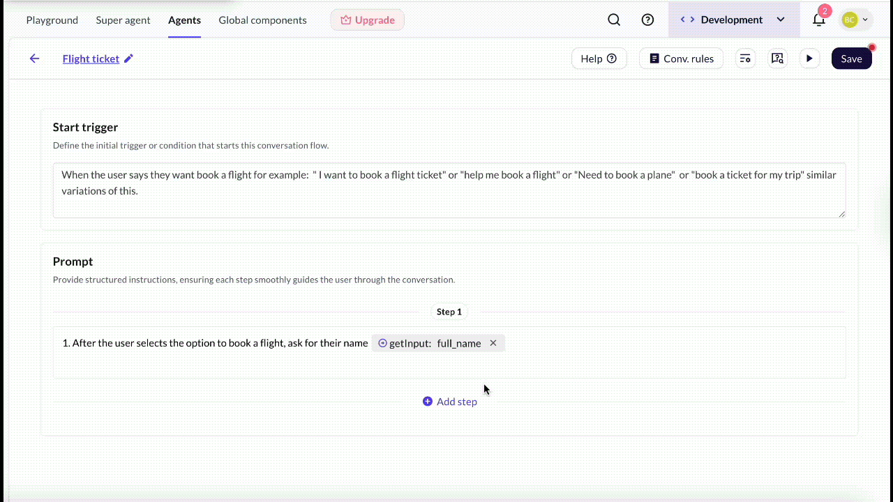 Email input