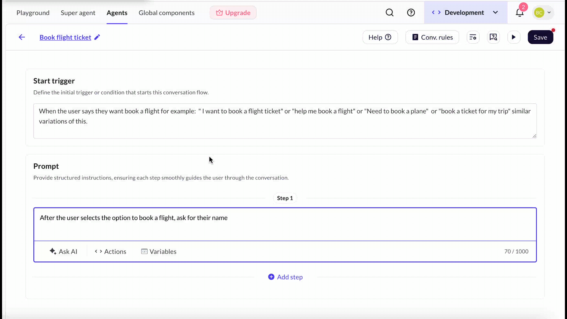 Get input name