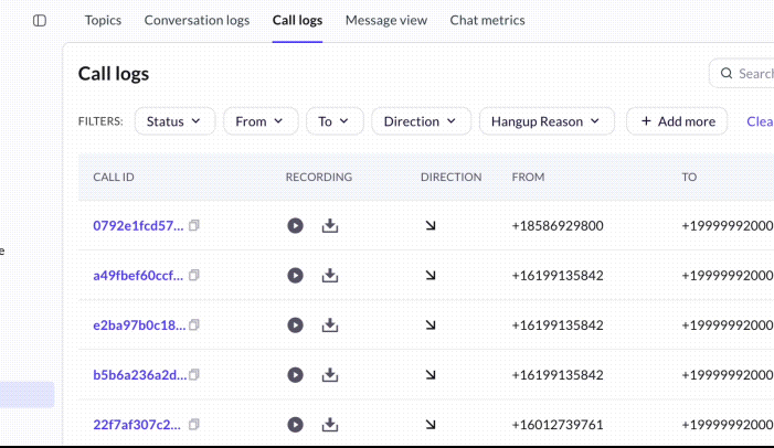 Introducing Voice AI Calls in Call Logs